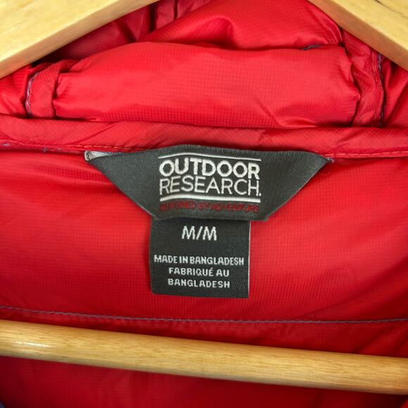 Outdoor Research Down Baja Pullover Puffer Jacket Blue/Red 268499 Women's Size M - Picture 4 of 9